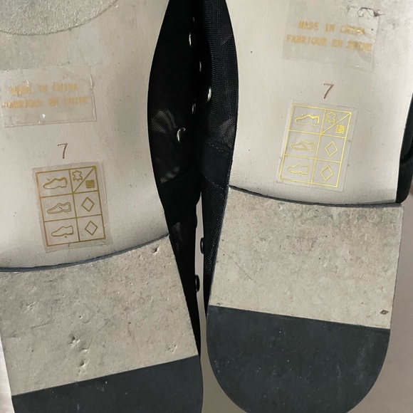 Jeffrey Campbell Mesh Black Studded Women's Flats - Picture 6 of 6